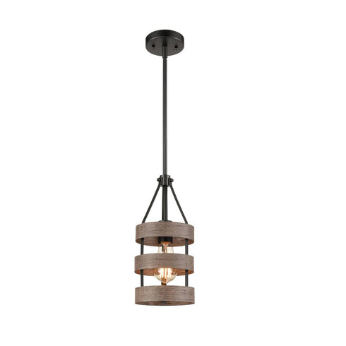 Rustic Kitchen Island Pendant Light Wood Finish